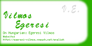 vilmos egeresi business card